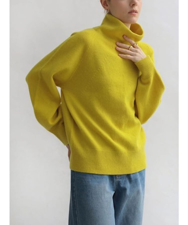 【諏訪】ボトルネックウールニットPO