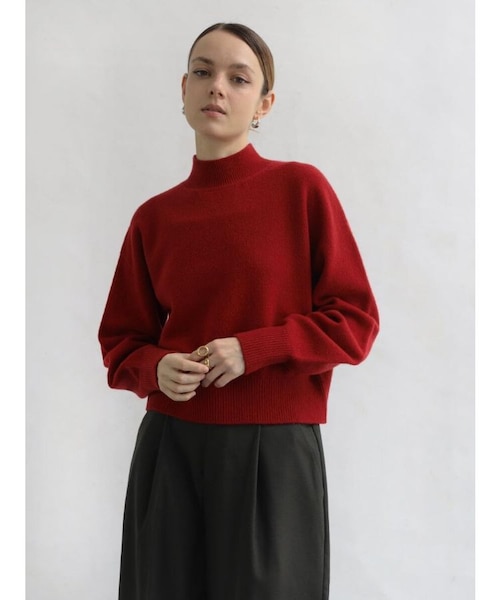 諏訪】モックネックショートニットPO｜メドックの通販｜&mall（アンド