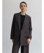 ドライメランジ千鳥テーラードジャケット