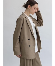 ドライメランジ千鳥テーラードジャケット