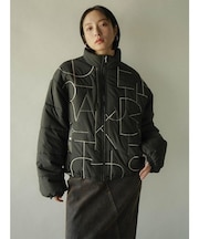 アート柄ボリュームジャケット