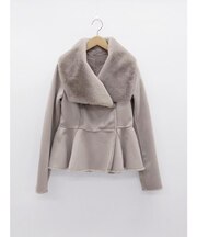 フェイクムートンビッグカラージャケット