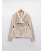 フェイクムートンビッグカラージャケット