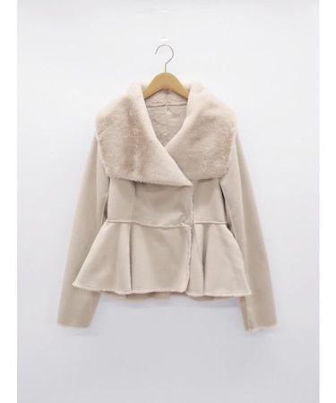 フェイクムートンビッグカラージャケット