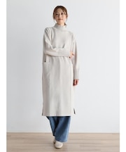 サイドポケットニットワンピース