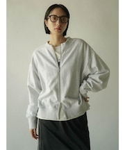 バックロゴジップアップスウェット