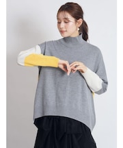 マルチカラーニットトップス