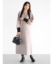 ボレロドッキングニットワンピース