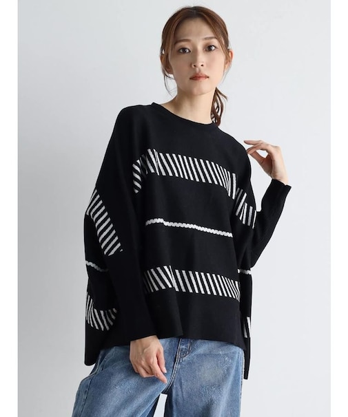 ジャガードドルマンニット