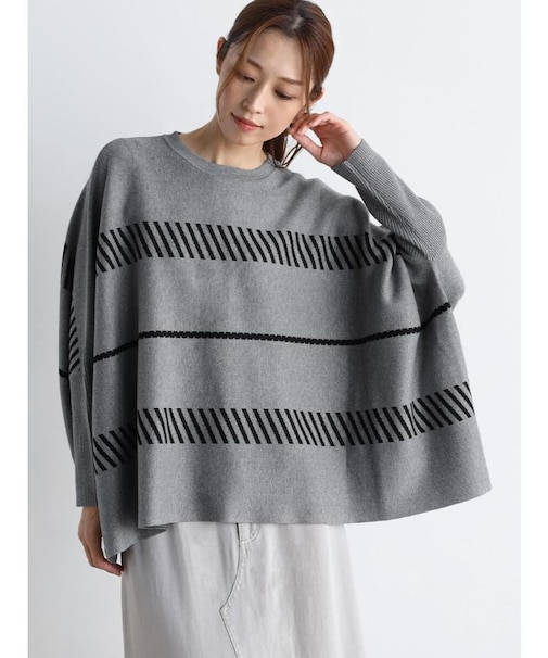 ジャガードドルマンニット