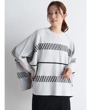 ジャガードドルマンニット