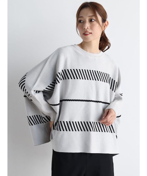 ジャガードドルマンニット