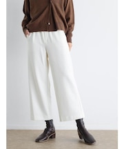 ウールライクストレッチワイドパンツ