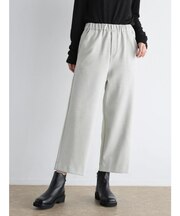 ウールライクストレッチワイドパンツ