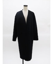 圧縮ウールノーカラーガウン