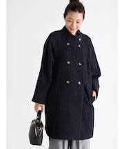 ネップスタンドカラーコート