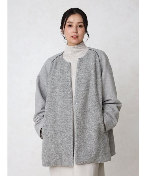 ブークレードッキングノーカラーコート