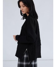 ニットドッキングスウェットプルオーバー