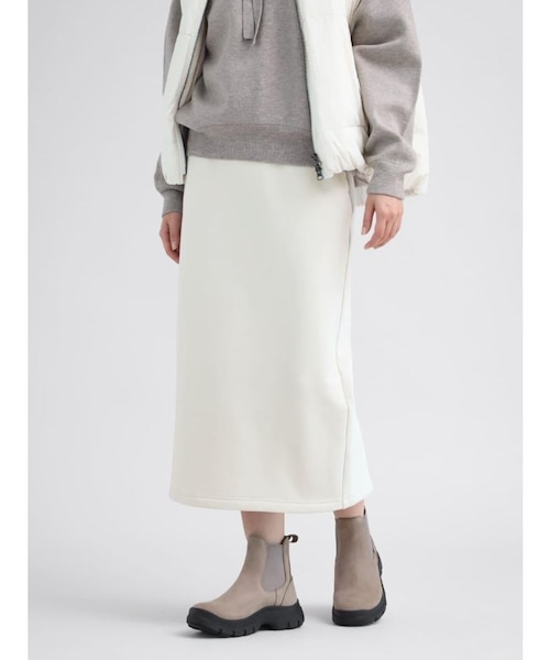 完売品 8yards ハチヤーズ 裏起毛スカート ホワイト✕モスグリーン M 完売品 8yards ハチヤーズ 裏起毛スカート ホワイト✕モスグリーン M