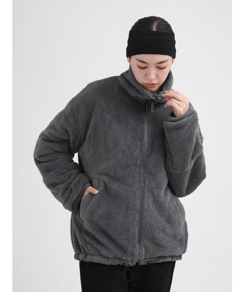 保温・2wayストレッチ】スタンドカラーボアブルゾン｜メドックの通販