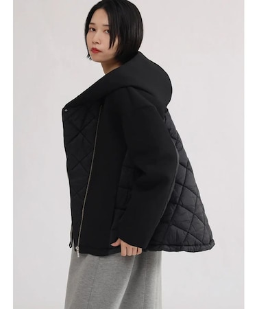 ジップキルティングブルゾン