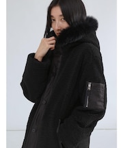 ファーフーデッドボアコート