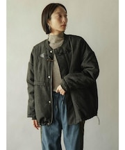 トグルボタンエンボスアウター