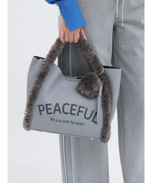 PEACEFULミニトートバッグ