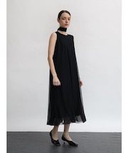 チョーカータイ付チュールワンピース