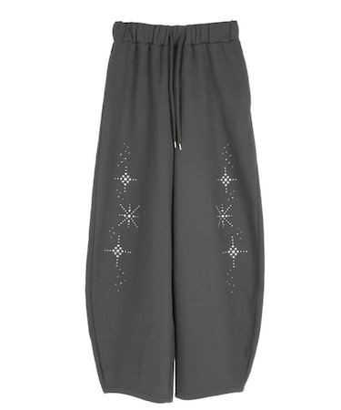 STUD DESIGN SWEATPANTS