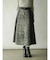 メルトンジップフレアスカート