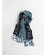 アルパカシャギーロゴロングマフラー