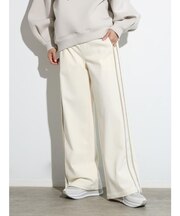 サイドラインウールワイドパンツ