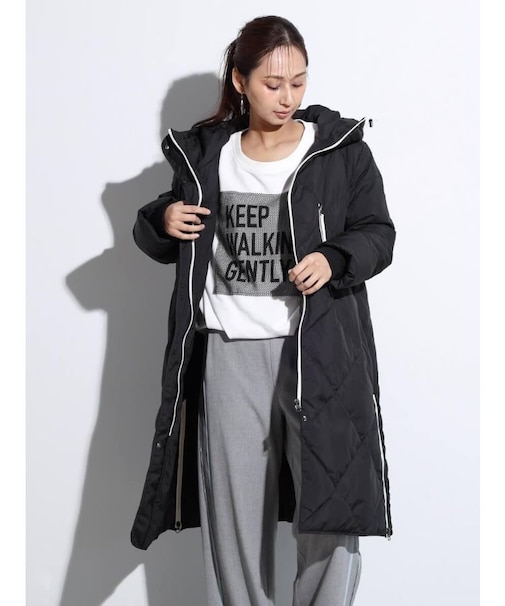 キルティングダウンコート