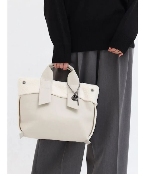 ボアコンビトートバッグ