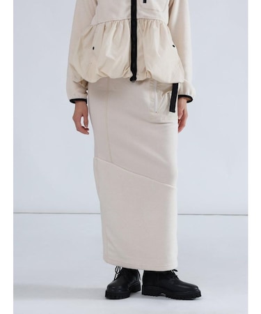 異素材MIXフリースタイトスカート