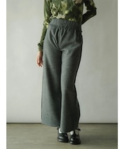 フロントポケットウールワイドパンツ(charcoal gray)