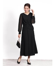 ウエストリボンワンピース