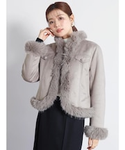 フェイクムートンファートリミングジャケット