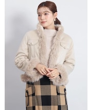 フェイクムートンファートリミングジャケット