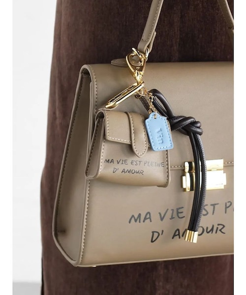 ミニバッグキーホルダー付きバッグチャーム｜メドックの通販｜&mall