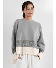 ニット切り替えボンディングプルオーバー