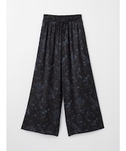 ニュアンスフラワープリントイージーワイドパンツ