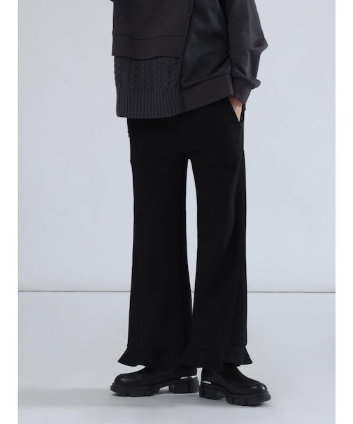 ステッチラインフレアパンツ