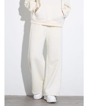 ビジューロゴワイドパンツ