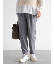ウエストリボンテーパードパンツ