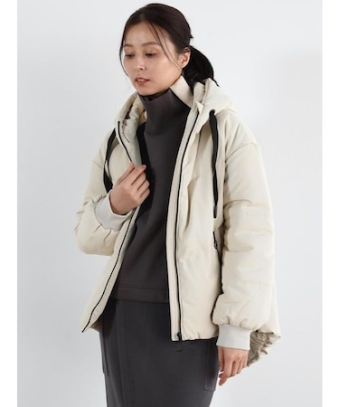 フードミドルダウンブルゾン