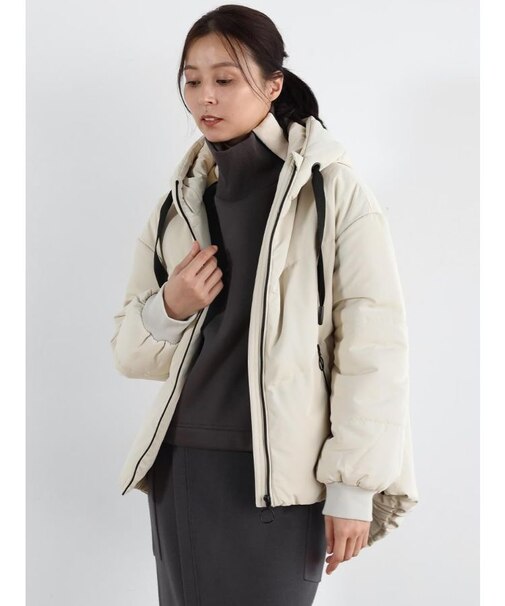 フードミドルダウンブルゾン