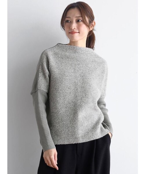 ドッキングスタイルボトルネックニット｜メドックの通販｜&mall