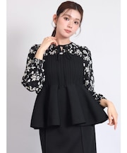 ニットドッキングペプラムブラウス